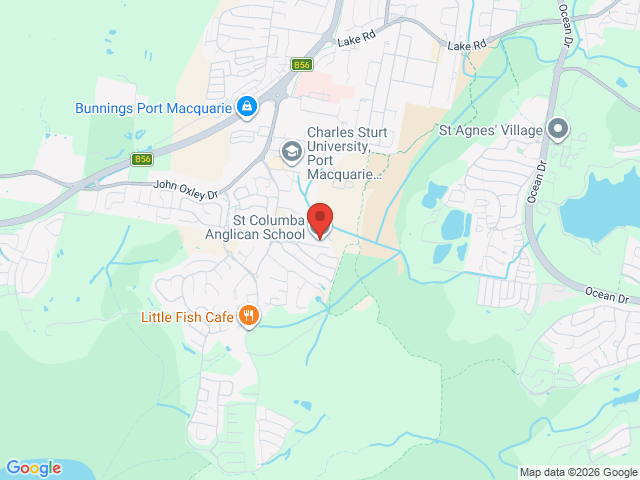 Map showing event location