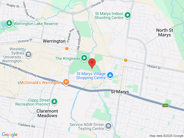 Map showing event location