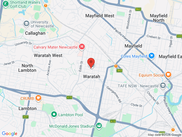 Map showing event location