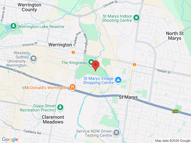 Map showing event location