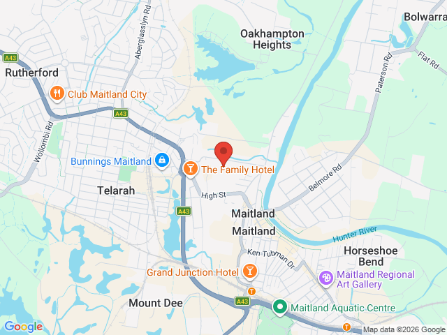 Map showing event location