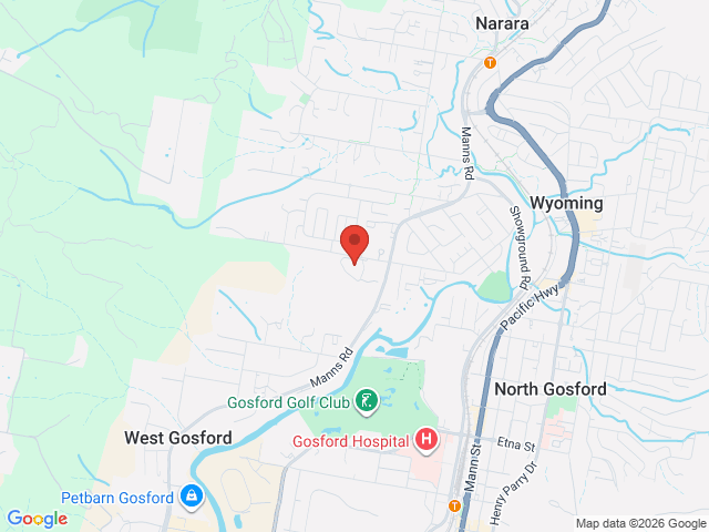 Map showing event location