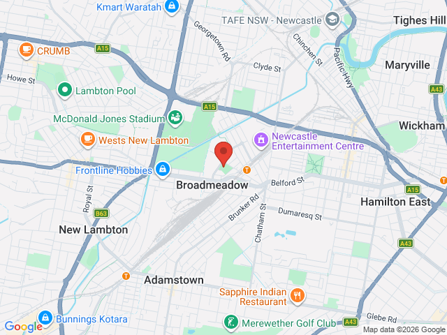 Map showing event location