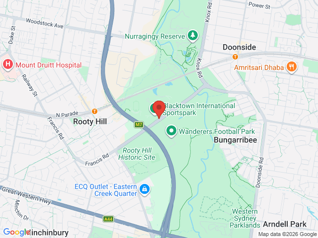 Map showing event location