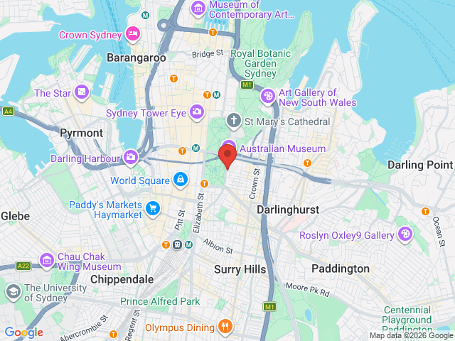 Map showing event location