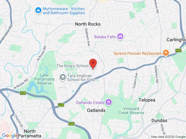 Map showing event location
