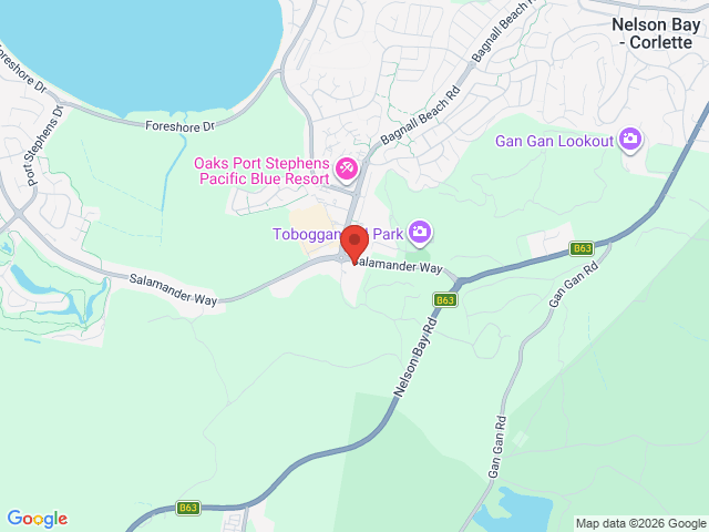 Map showing event location
