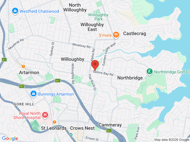 Map showing event location