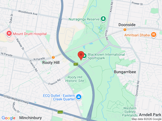 Map showing event location