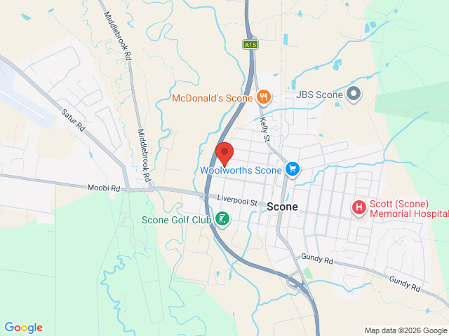 Map showing event location