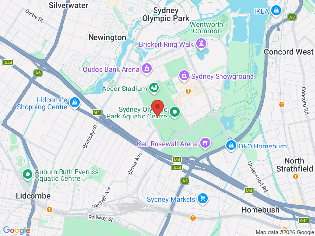 Map showing event location