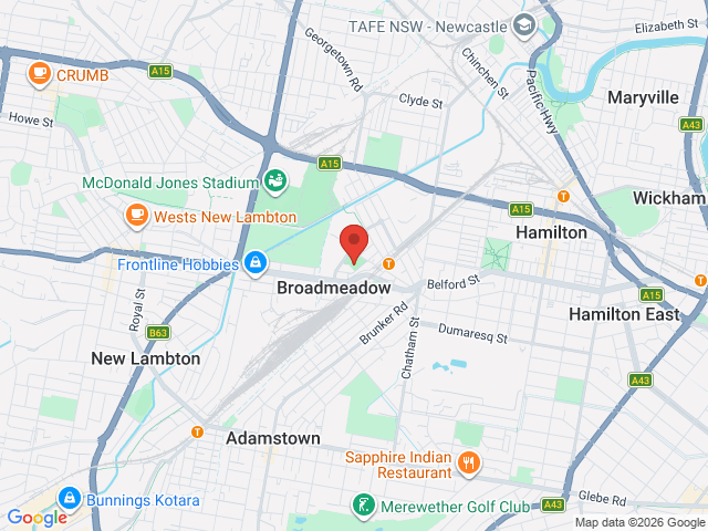 Map showing event location