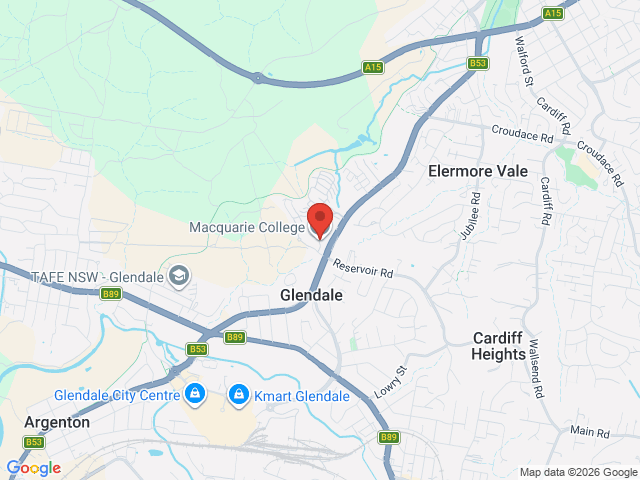 Map showing event location