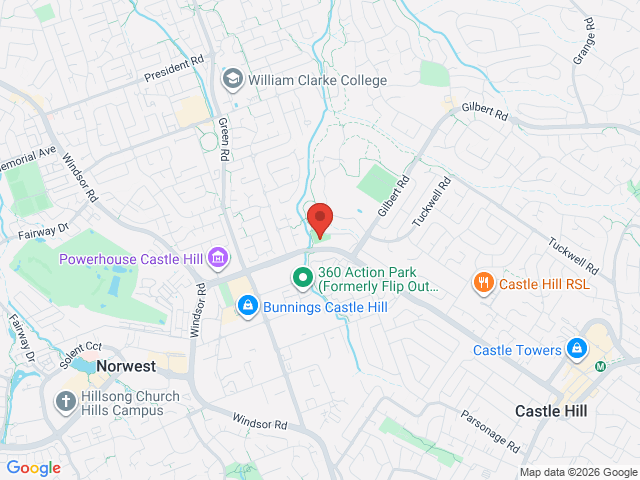 Map showing event location
