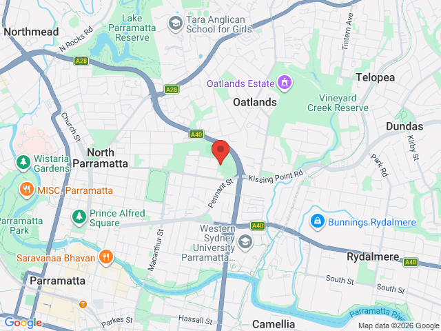 Map showing event location