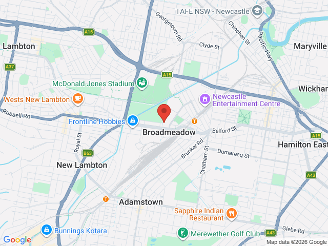 Map showing event location